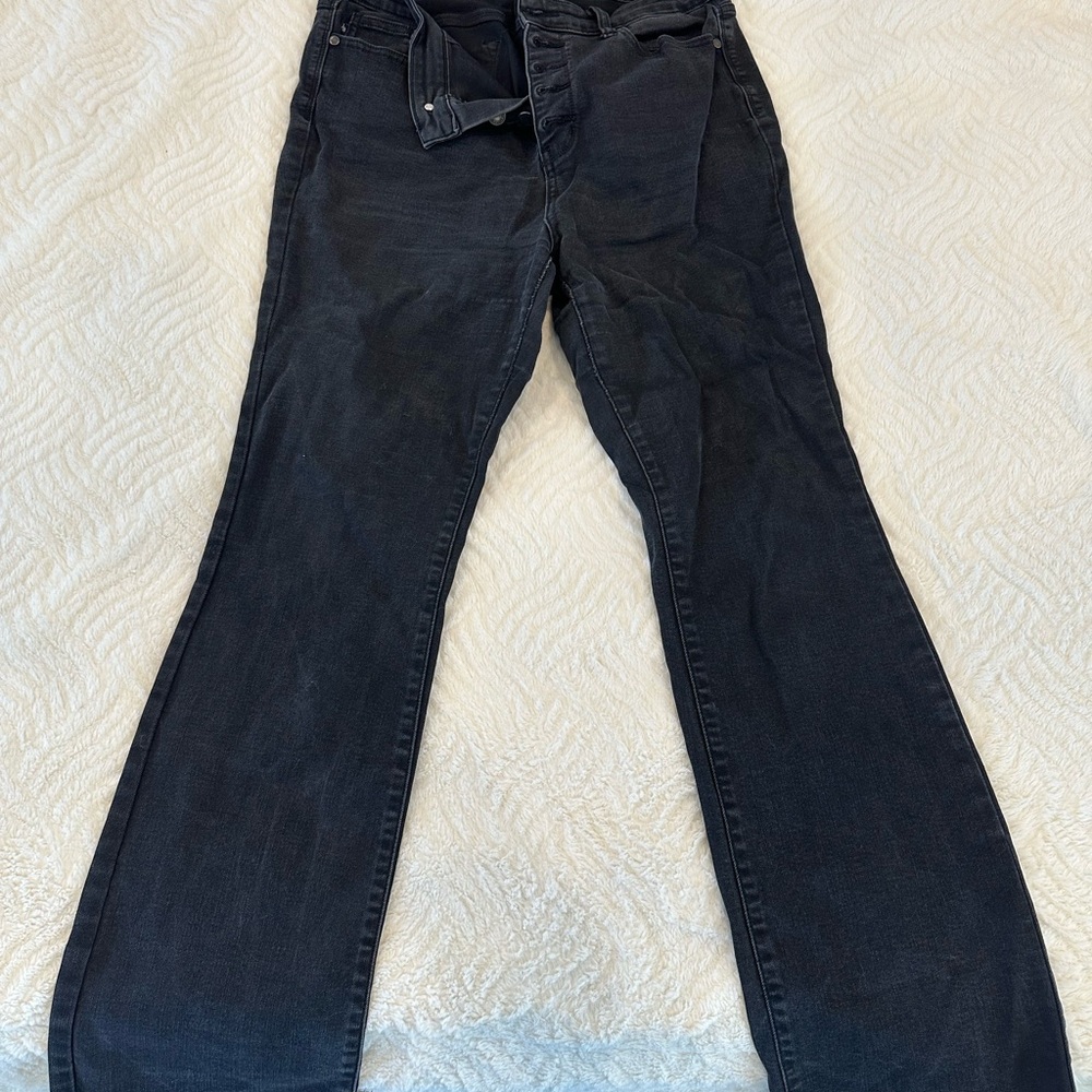Black flare jeans